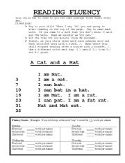 English Worksheet: fluency