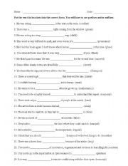 English Worksheet: Suffixes & Prefixes