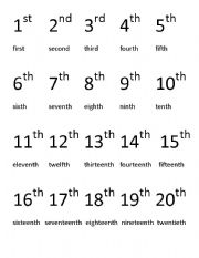 Ordinal Numbers