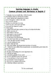  Common Expressions, phrases and Sentences in English 2