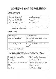 English Worksheet: VOCABULARY FOR ROLE PLAYS