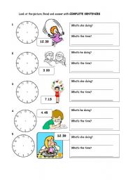 English Worksheet: Elementary Revision for kids!