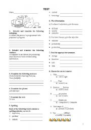 English Worksheet: Technical English Test