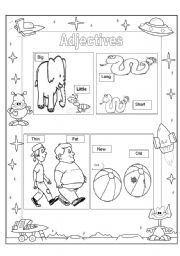 English Worksheet: Adjectives