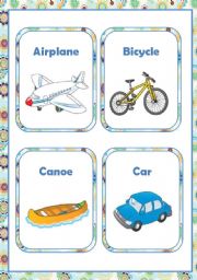 TRANSPORT - FLASH-CARDS