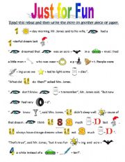 English Worksheet: Rebus: Just for Fun