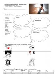 English Worksheet: Rihannas Umbrella