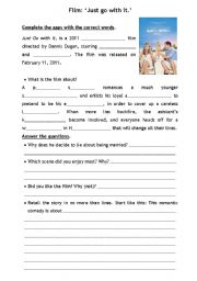 English Worksheet: Just go with it