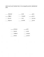 English worksheet: pluralization