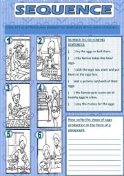 English Worksheet: SEQUENCE