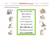 English worksheet: Classroom Language