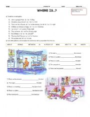 English Worksheet: Prepositions