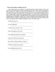 English worksheet: She is Elisa!