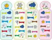 English Worksheet: Weather bookmarks_ RE-UPLOADED