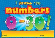English Worksheet: NUMBERS AWARD FOR YOUNG LEARNERS