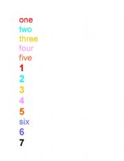 English Worksheet: NUMBERS-1-TO-10