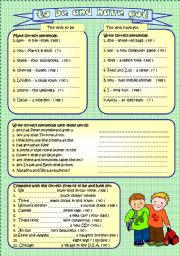 English Worksheet: to be and have got