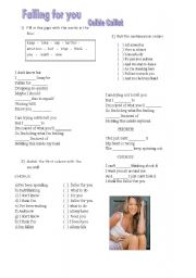 English Worksheet: Colbie Caillat - Falling for you