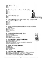 English Worksheet: Tangled, the Movie ::: Worksheet # 2