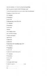 English Worksheet:  El Condor Pasa, a famous song