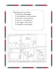 English worksheet: house