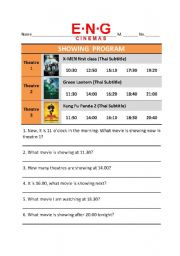 English Worksheet: Present progressive for future