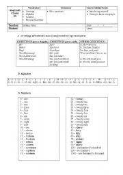 Meeting people - First Class -  Conversation worksheet