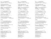 English Worksheet: present continuous songs