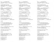 English Worksheet: present continuous songs