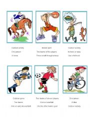 English Worksheet: sports