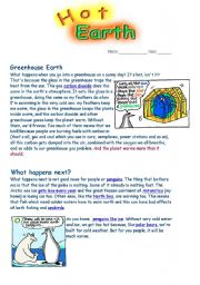 English Worksheet: Hot Earth