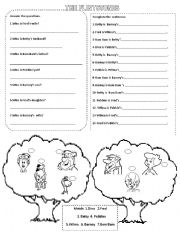 English Worksheet: The Flintstones 