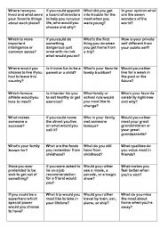 English Worksheet: conversation cards