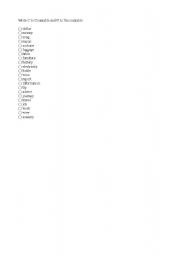 English worksheet: Countable and Uncountable