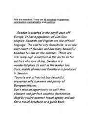 English Worksheet: Punctuation