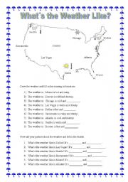 Whats the Weather Like? (Pairs Activity.)