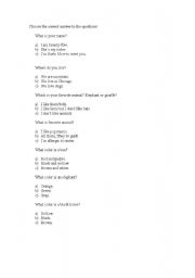 English Worksheet: Simple Present