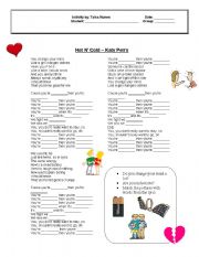 English Worksheet: Hot N Cold