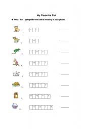 English worksheet: word puzzle