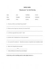 English Worksheet: Ankylosaurus