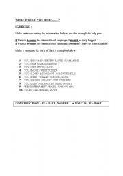 English Worksheet: conditional first