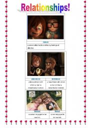 English Worksheet: Relationships! Part 1