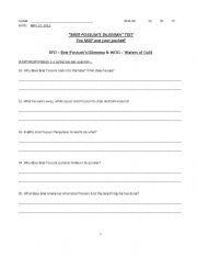 English Worksheet: Brer Possum Assessment