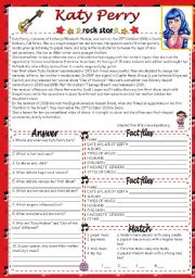 English Worksheet: KATY PERRY