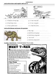 English Worksheet: DINOSAURS