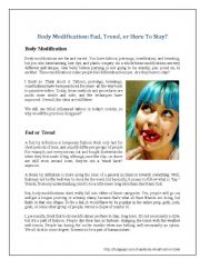 Body Modification: Fad, Trend, or Here to Stay?