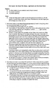 English Worksheet: Oral lesson on a dream room 