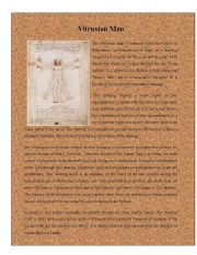 English Worksheet: Painting 7 ( Vitruvian Man)