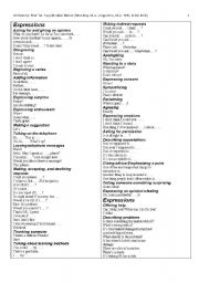 English Worksheet: spoken english expressions for everyone 