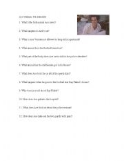 English worksheet: Movie worksheet for Ace Ventura